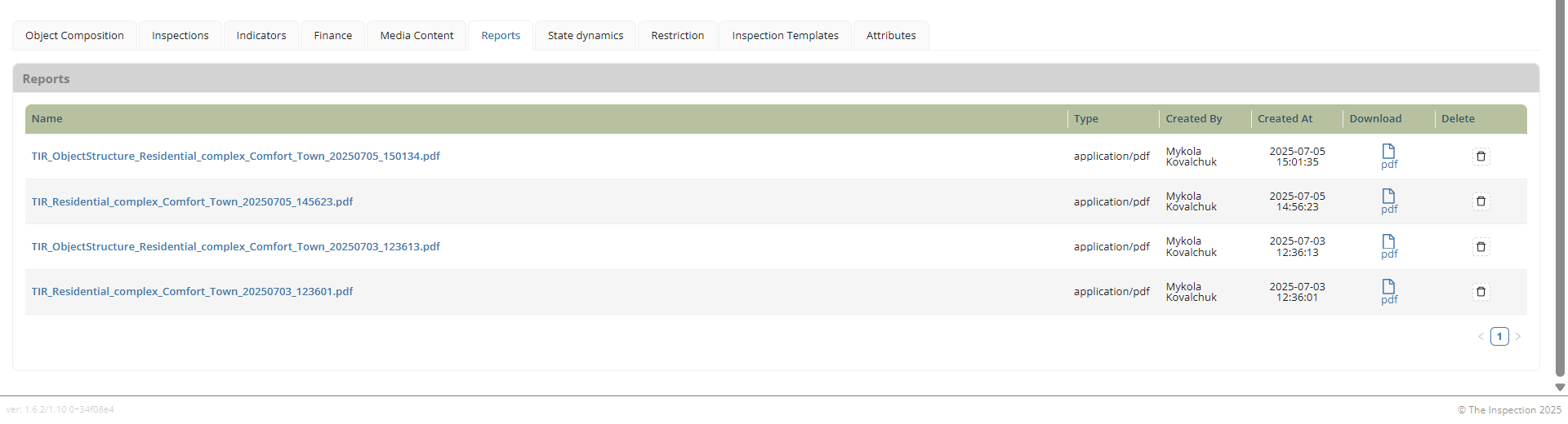 Objektinformationen | Docs TheInspection